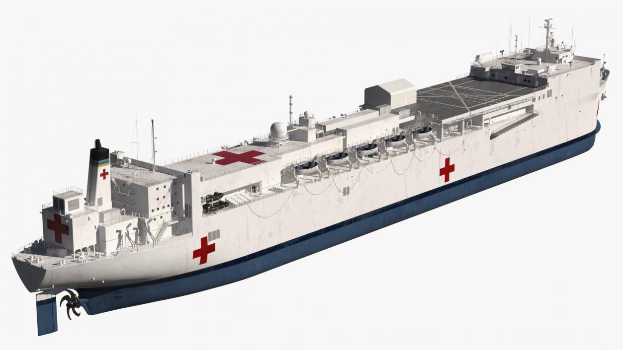 3D Hospital Ship model