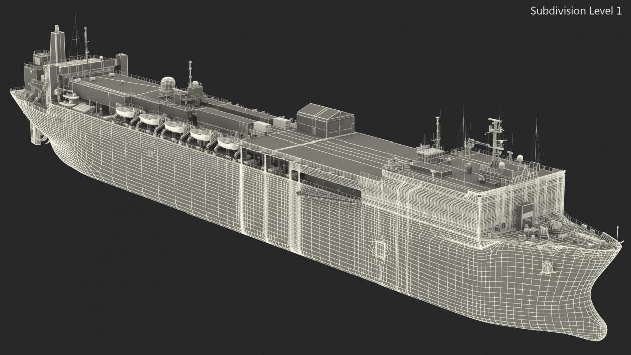 3D Hospital Ship model