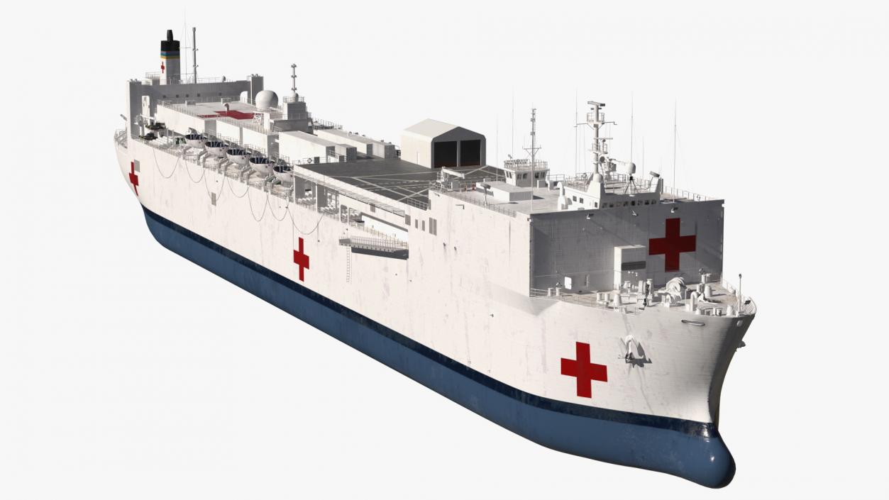 3D Hospital Ship model