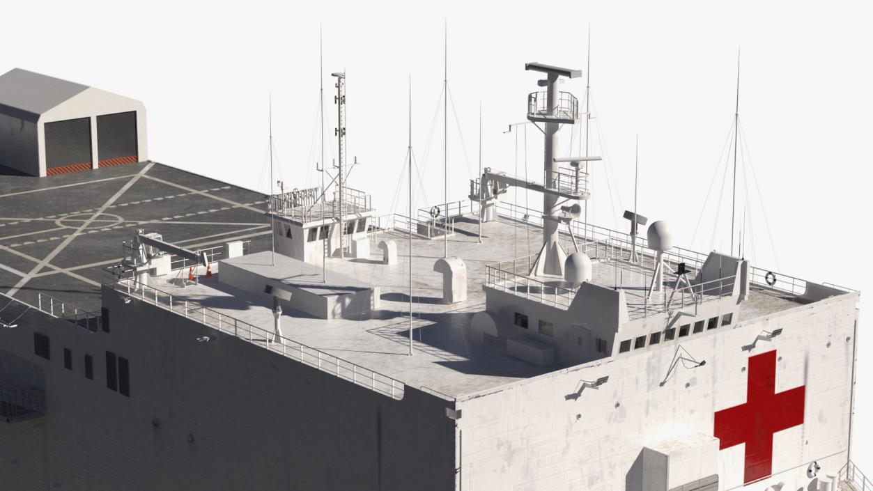 3D Hospital Ship model