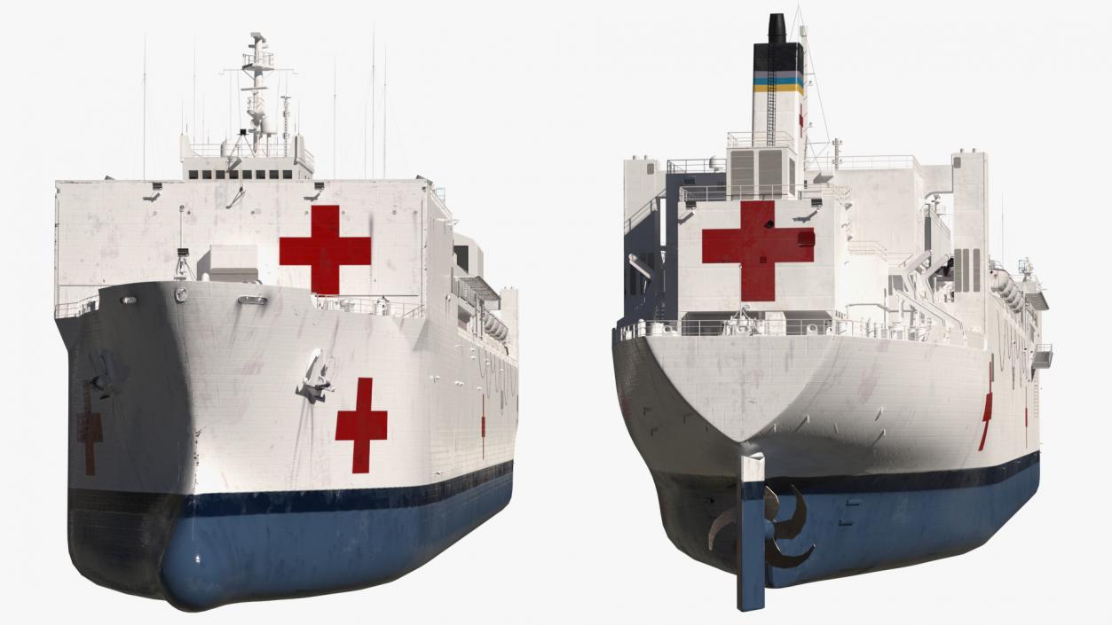 3D Hospital Ship model