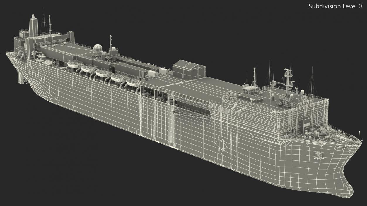 3D Hospital Ship model