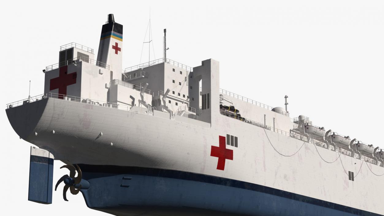 3D Hospital Ship model