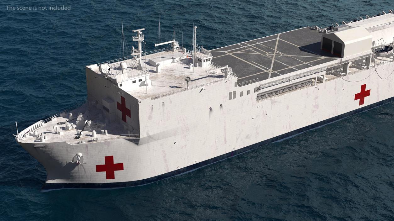 3D Hospital Ship model