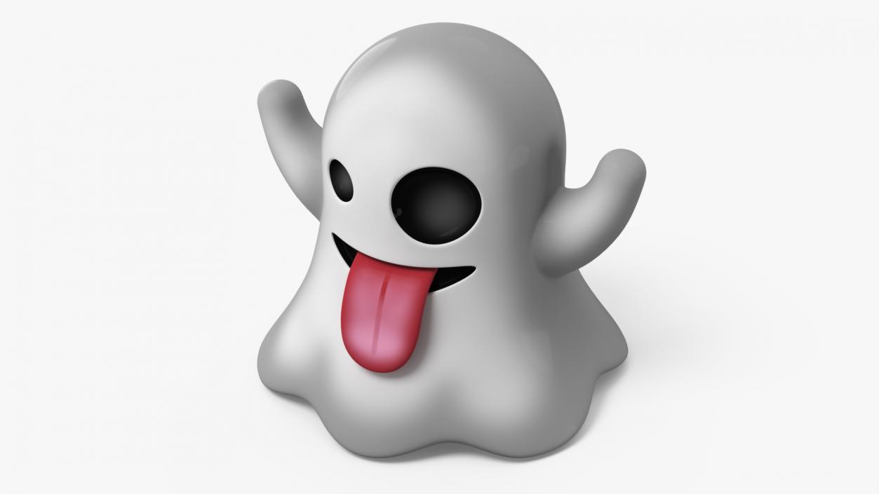 3D Emoji Ghost 2 model