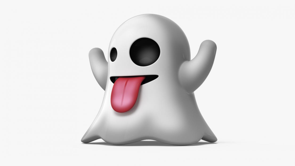 3D Emoji Ghost 2 model