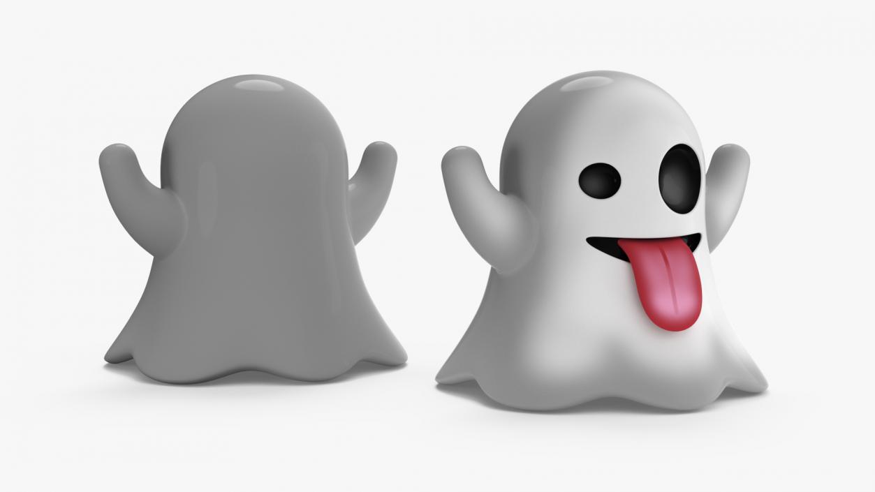 3D Emoji Ghost 2 model