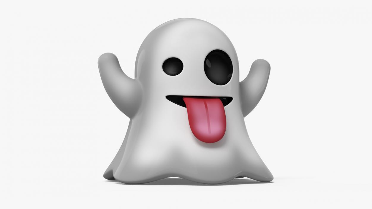 3D Emoji Ghost 2 model