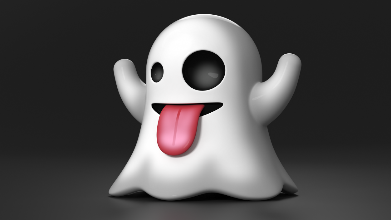 3D Emoji Ghost 2 model