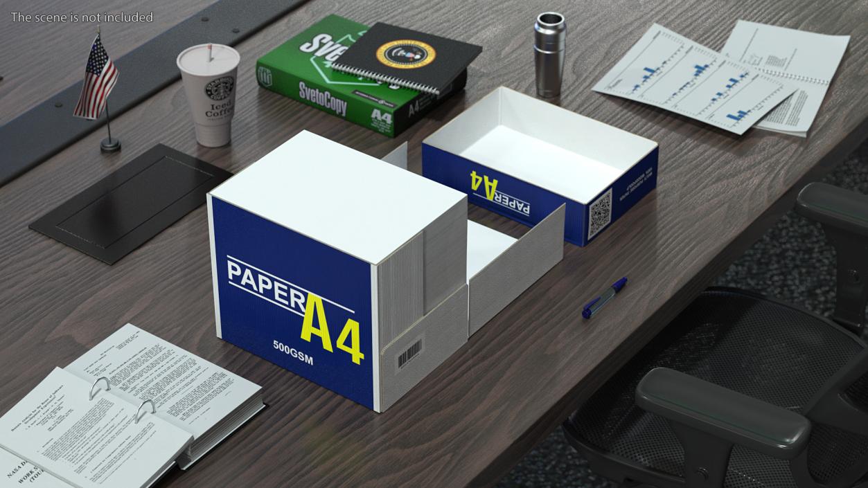 Office Paper Products Collection 3D