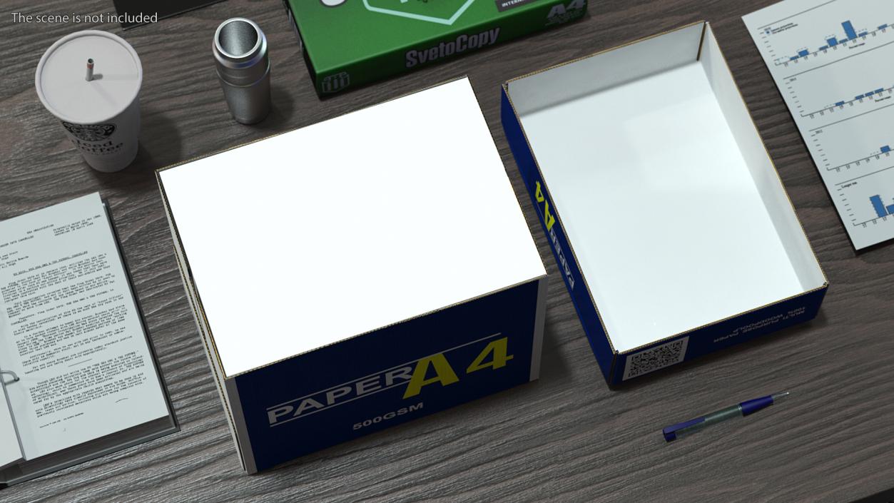 Office Paper Products Collection 3D