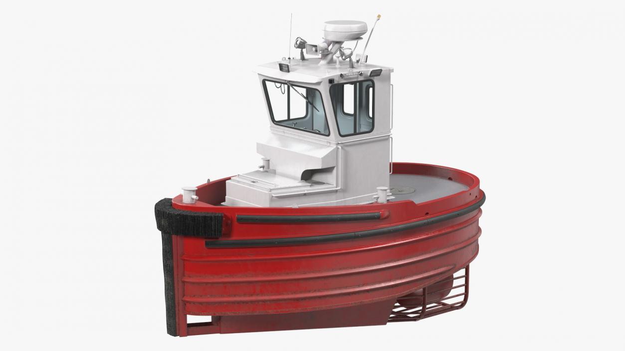 3D Small Tugboat Generic 2 model