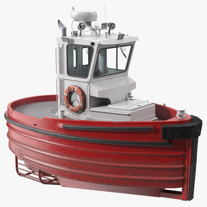 3D Small Tugboat Generic 2 model