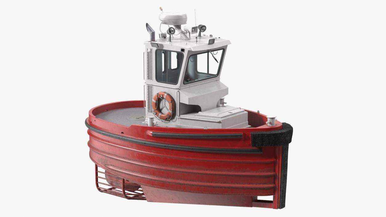 3D Small Tugboat Generic 2 model