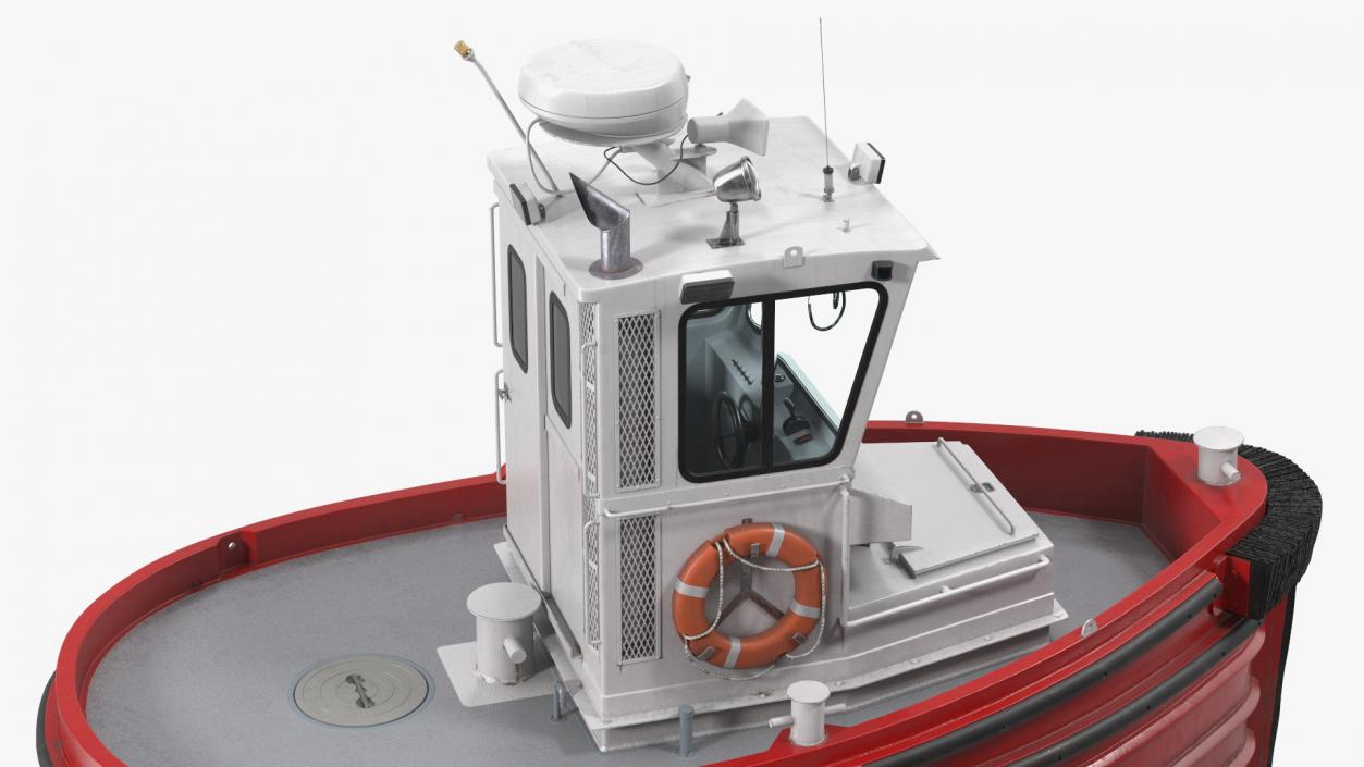 3D Small Tugboat Generic 2 model