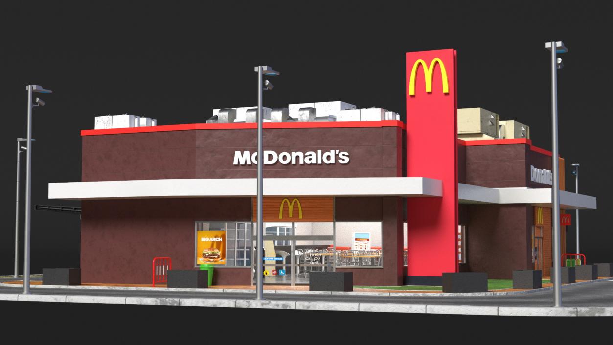 3D model McDonalds Restaurant