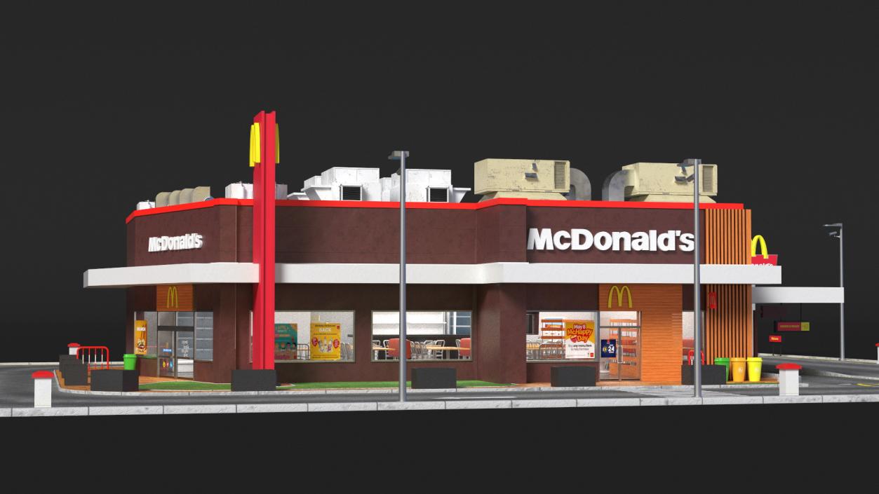 3D model McDonalds Restaurant