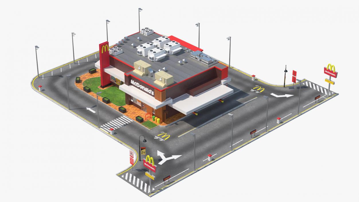 3D model McDonalds Restaurant