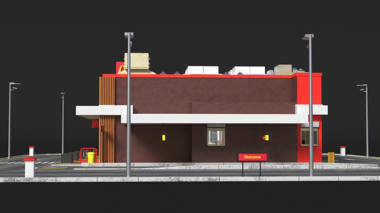 3D model McDonalds Restaurant