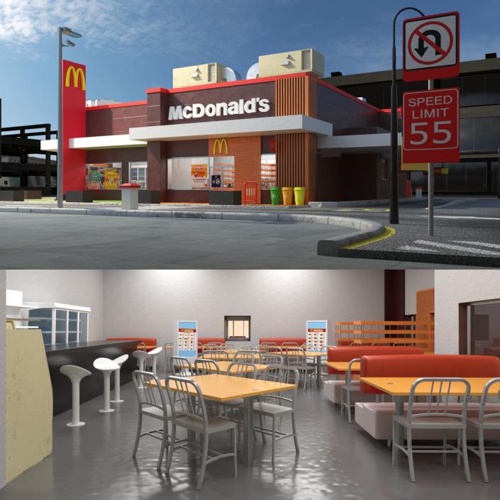 3D model McDonalds Restaurant