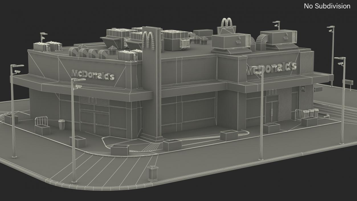 3D model McDonalds Restaurant