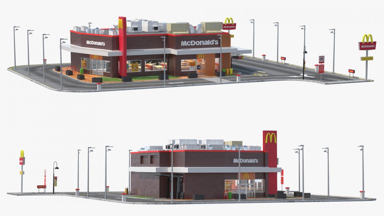 3D model McDonalds Restaurant