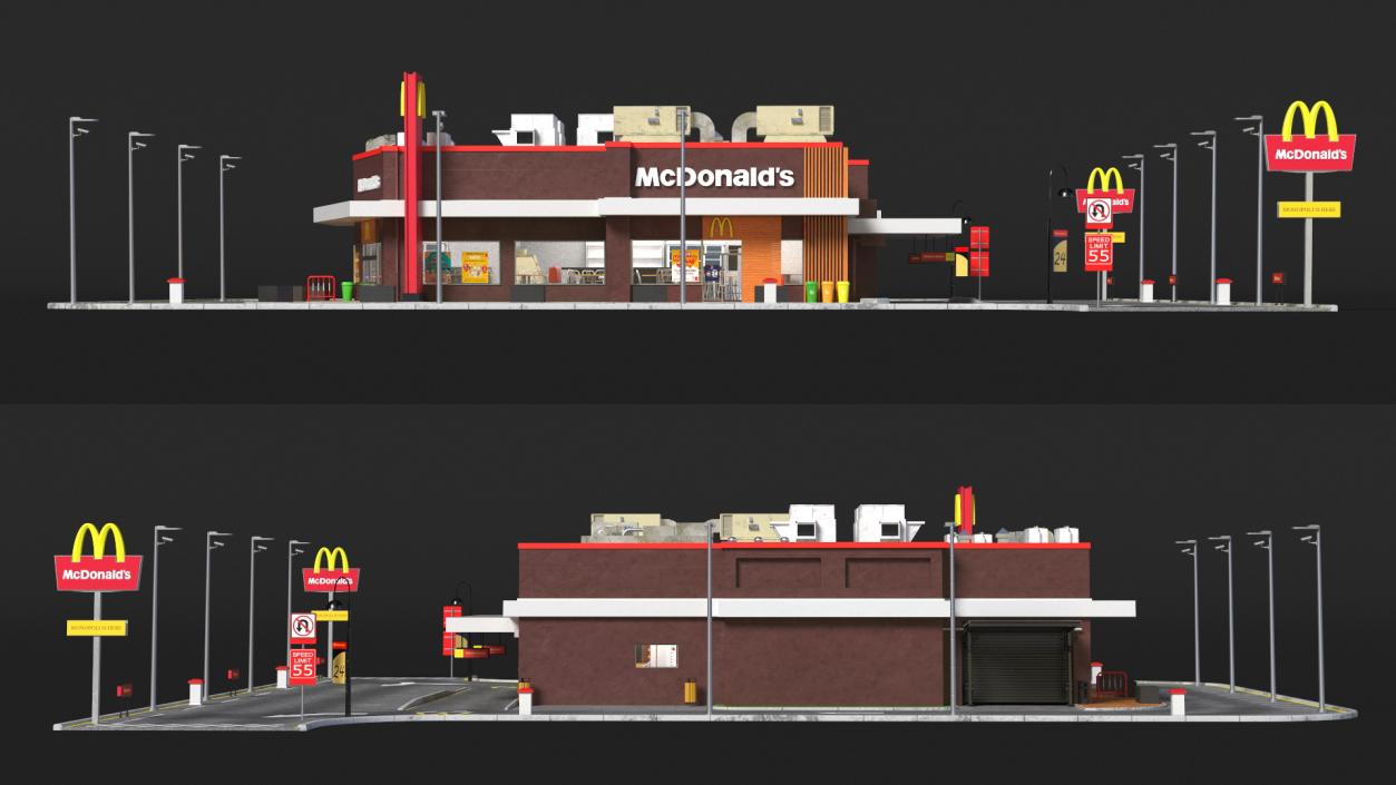 3D model McDonalds Restaurant