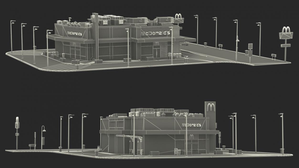 3D model McDonalds Restaurant