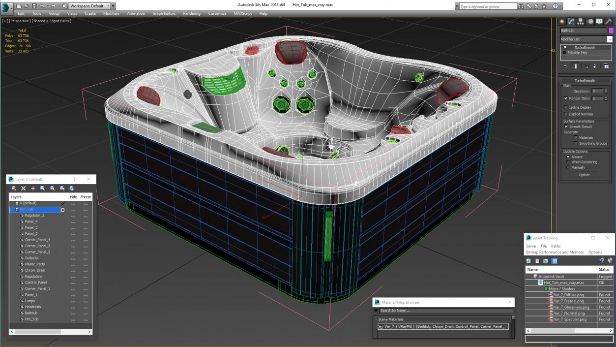 Hot Tub 3D model