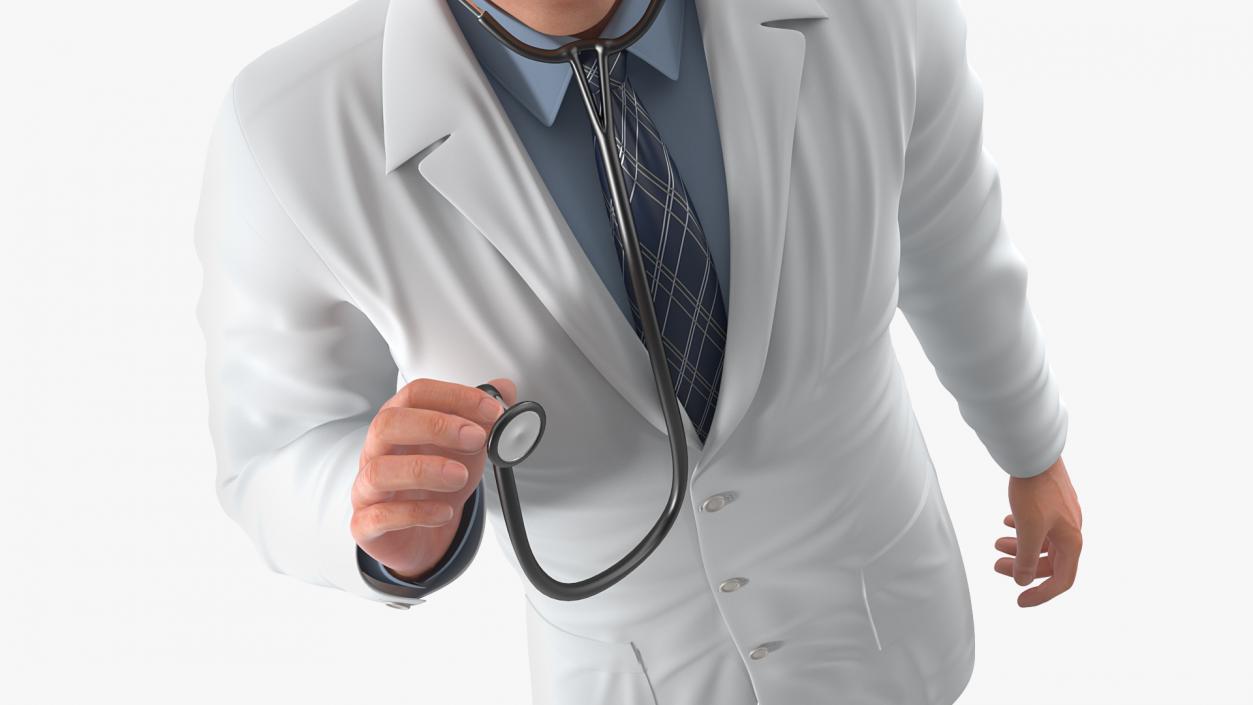 3D model Male Doctor Standing Pose