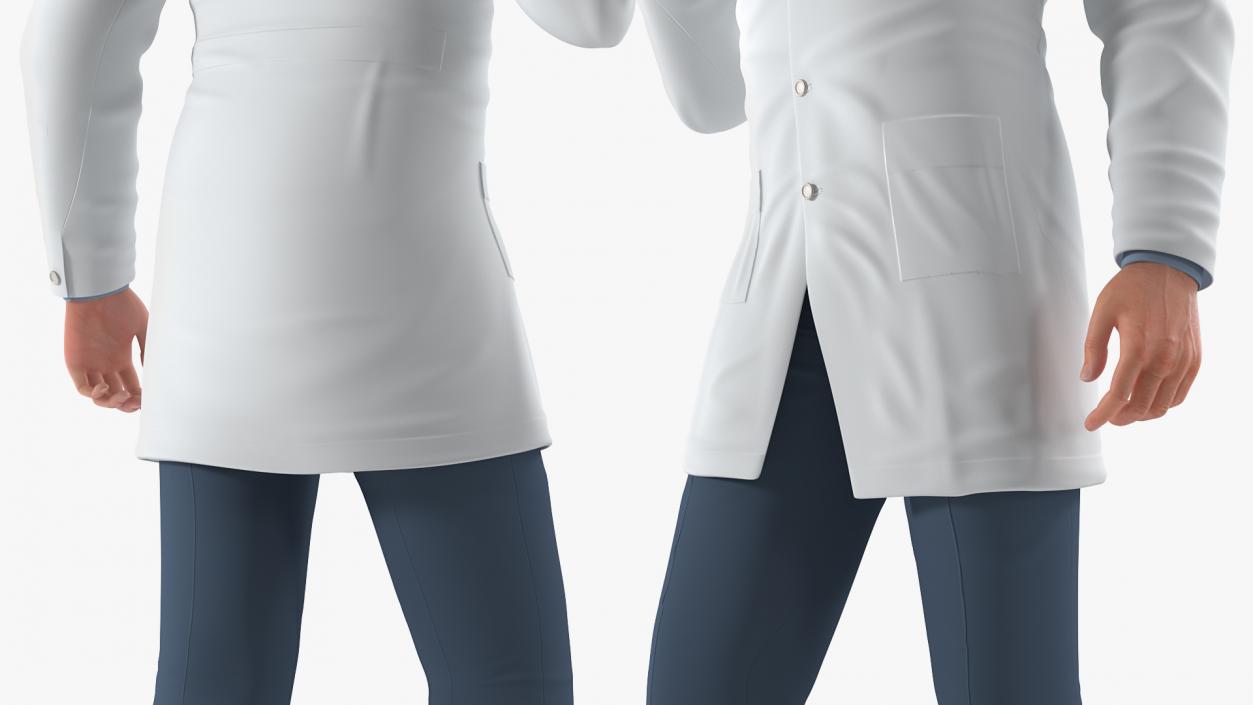 3D model Male Doctor Standing Pose