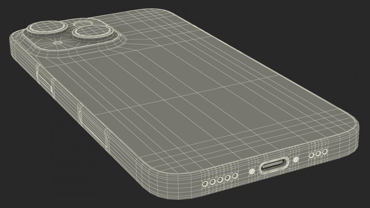 3D model IPhone 15 Black