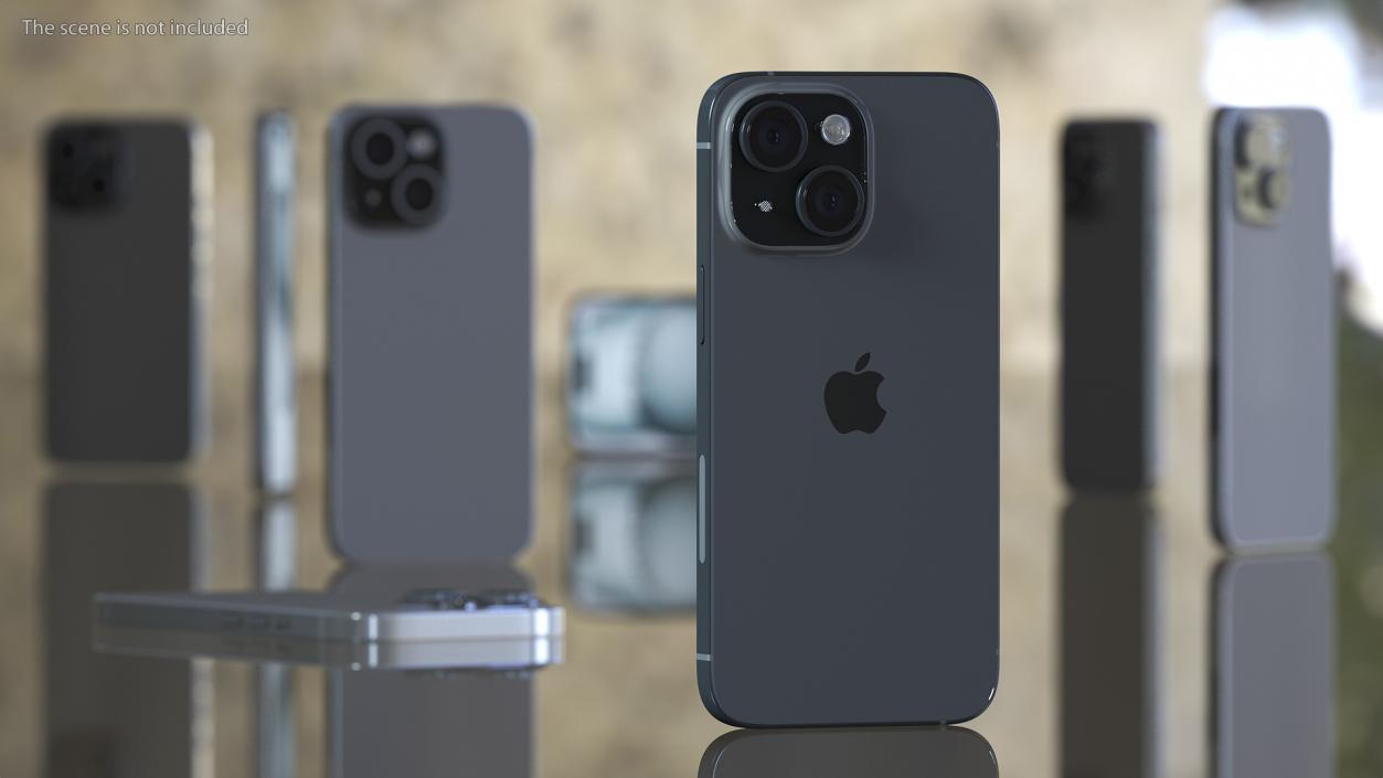 3D model IPhone 15 Black