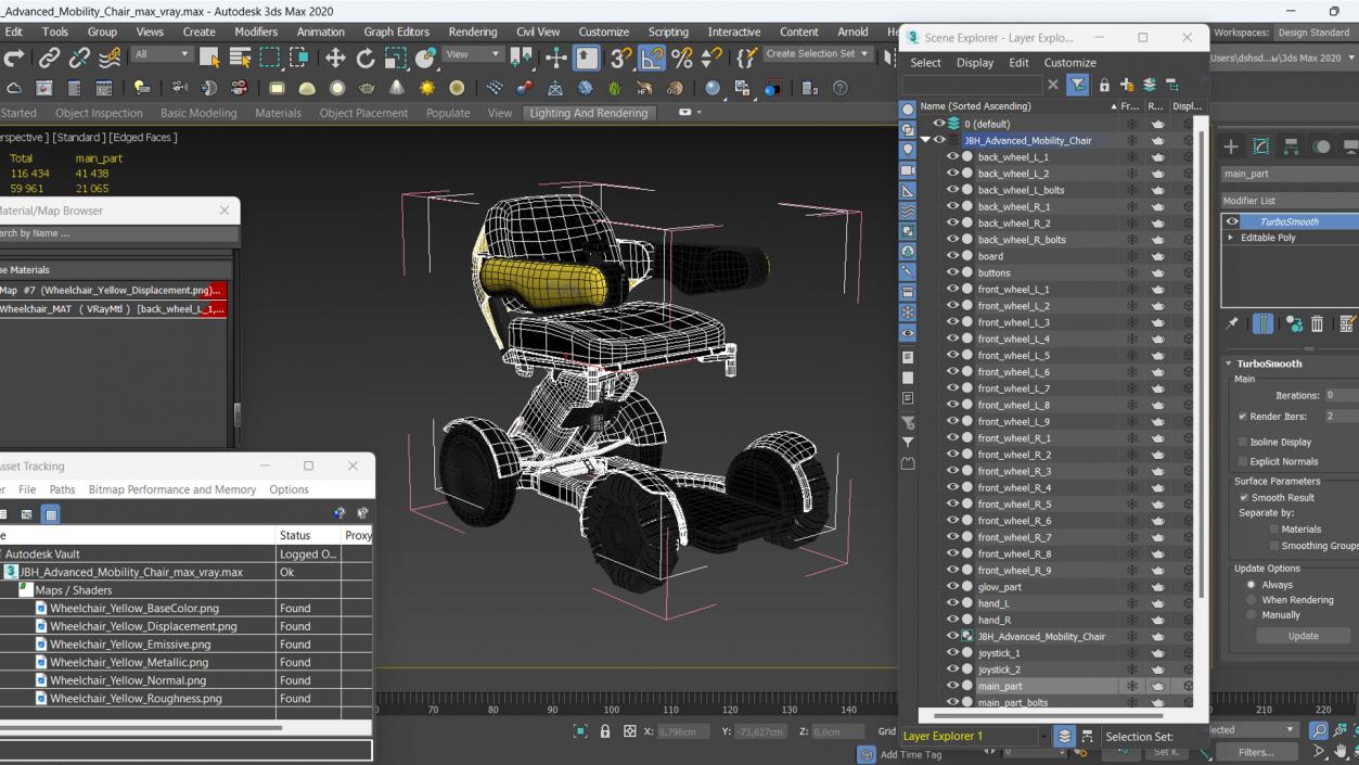 JBH Advanced Mobility Chair 3D