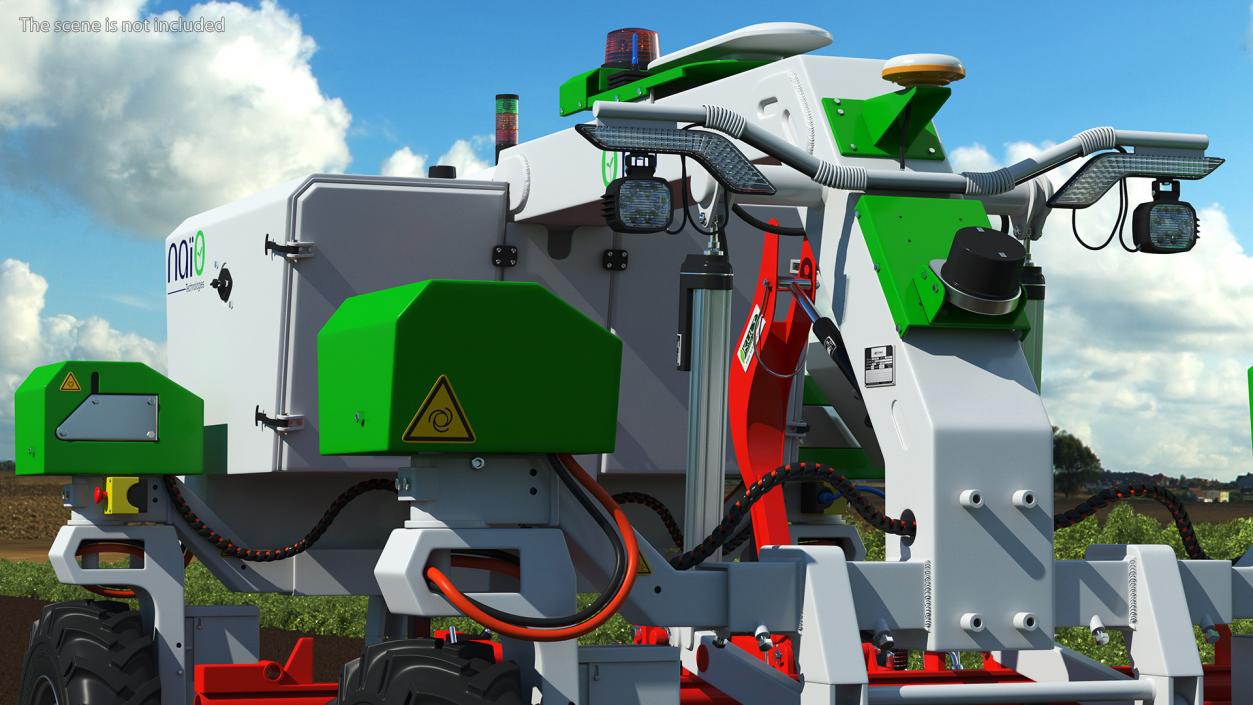 Agriculture Robot Orio Naio Rigged 3D model