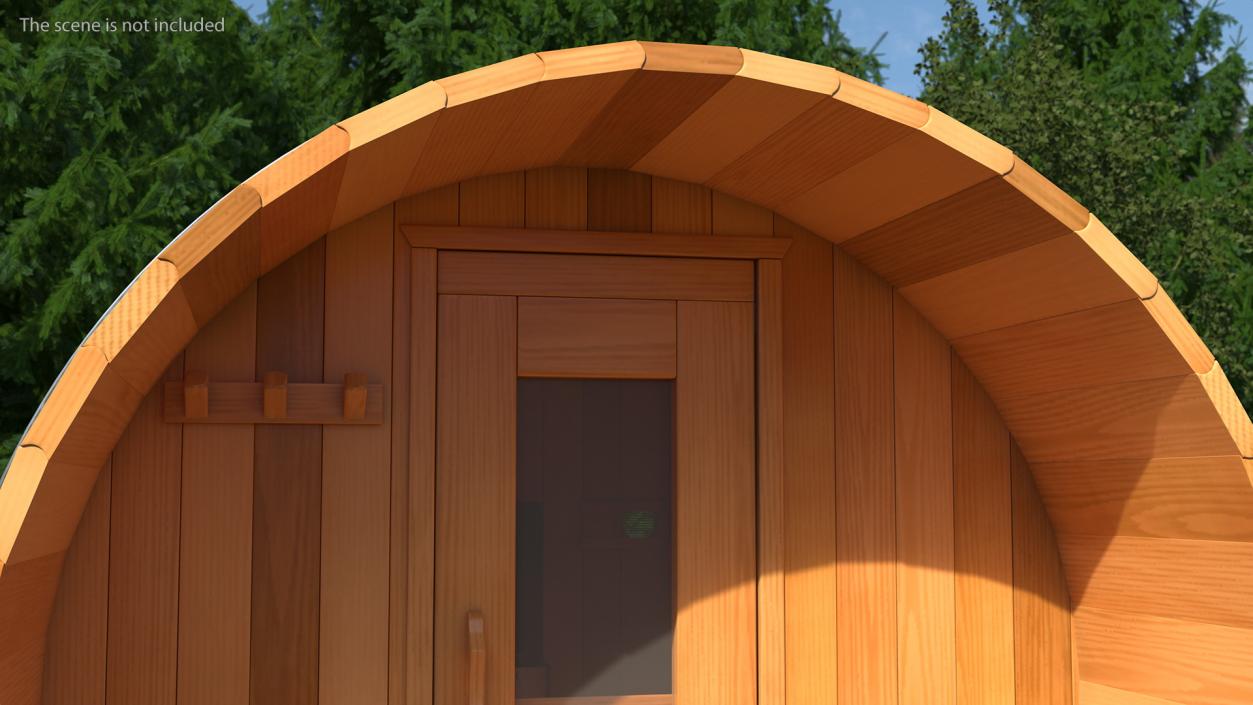 3D Dundalk LeisureCraft Red Cedar Barrel Sauna model