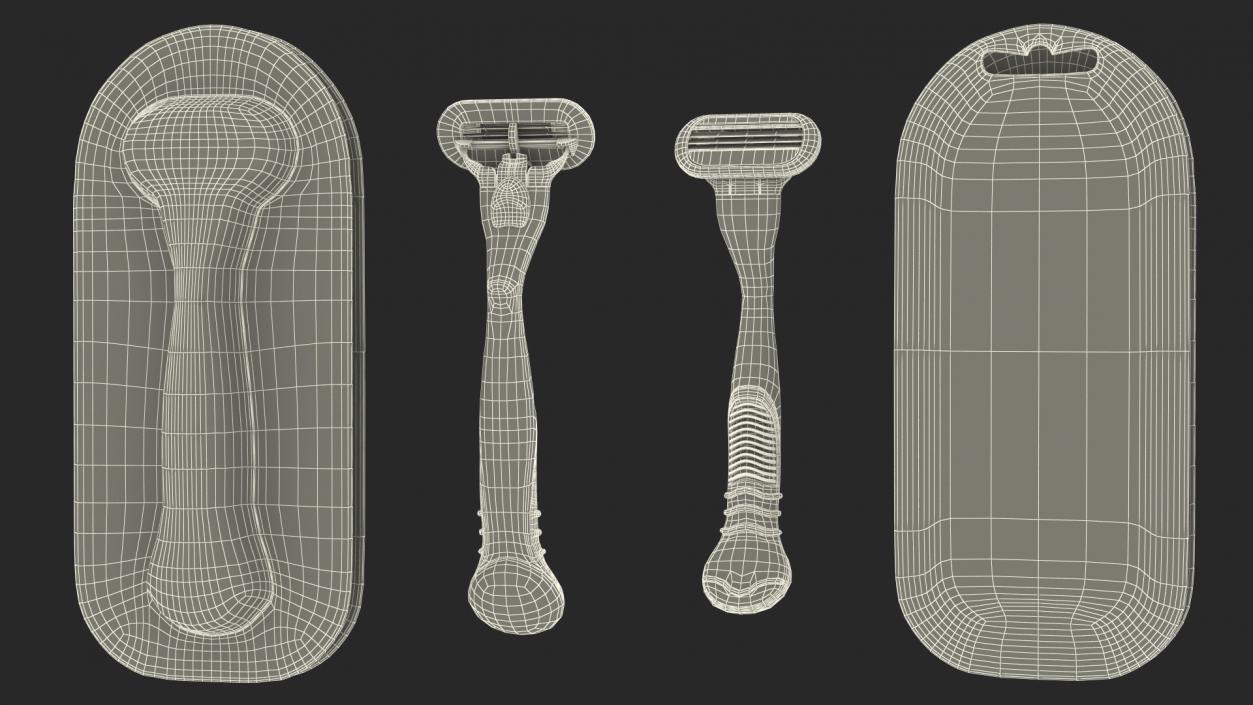 3D Razor for Women with Package model