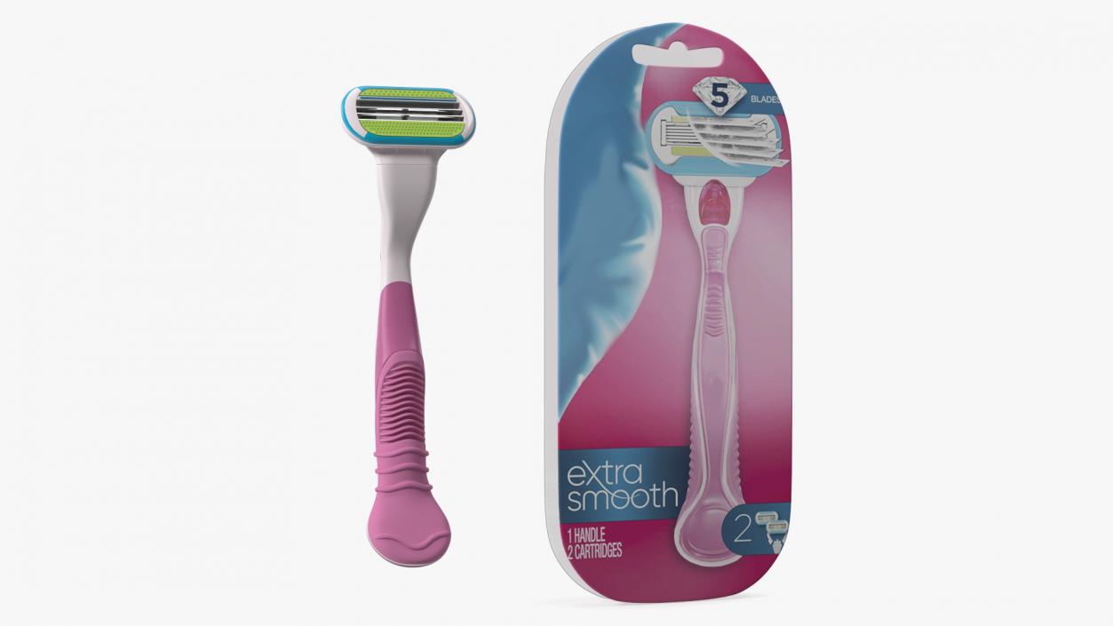 3D Razor for Women with Package model