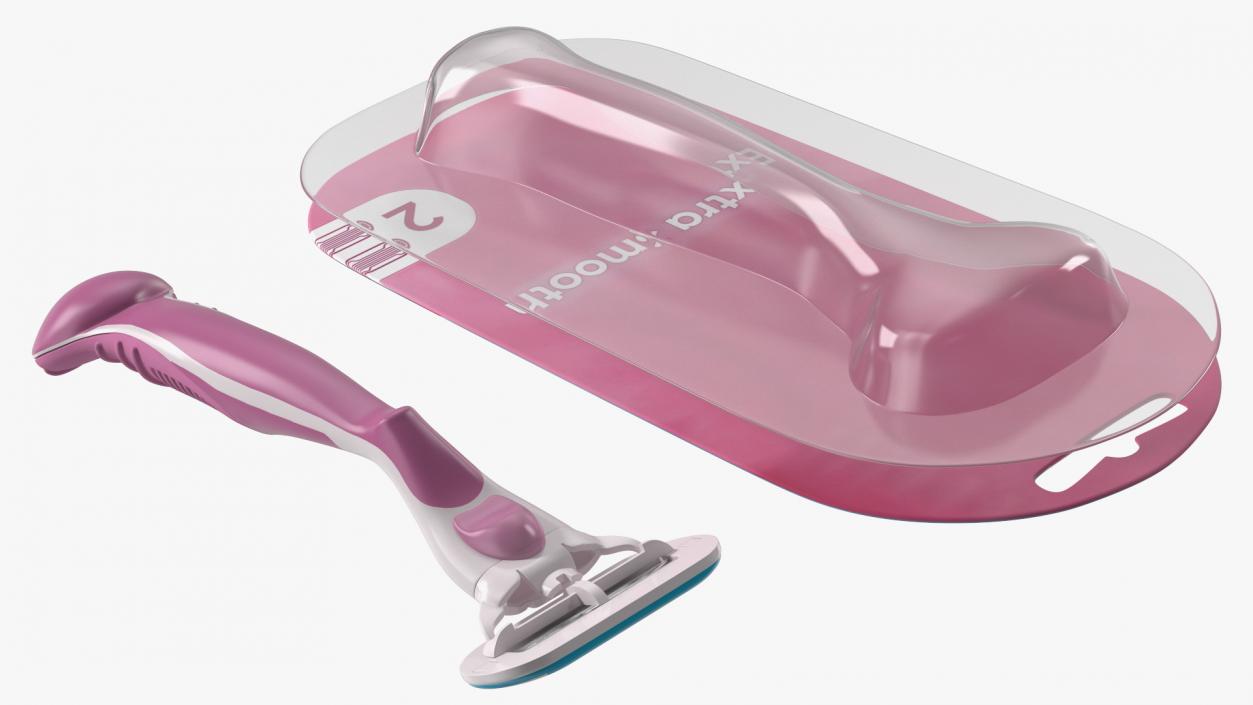 3D Razor for Women with Package model