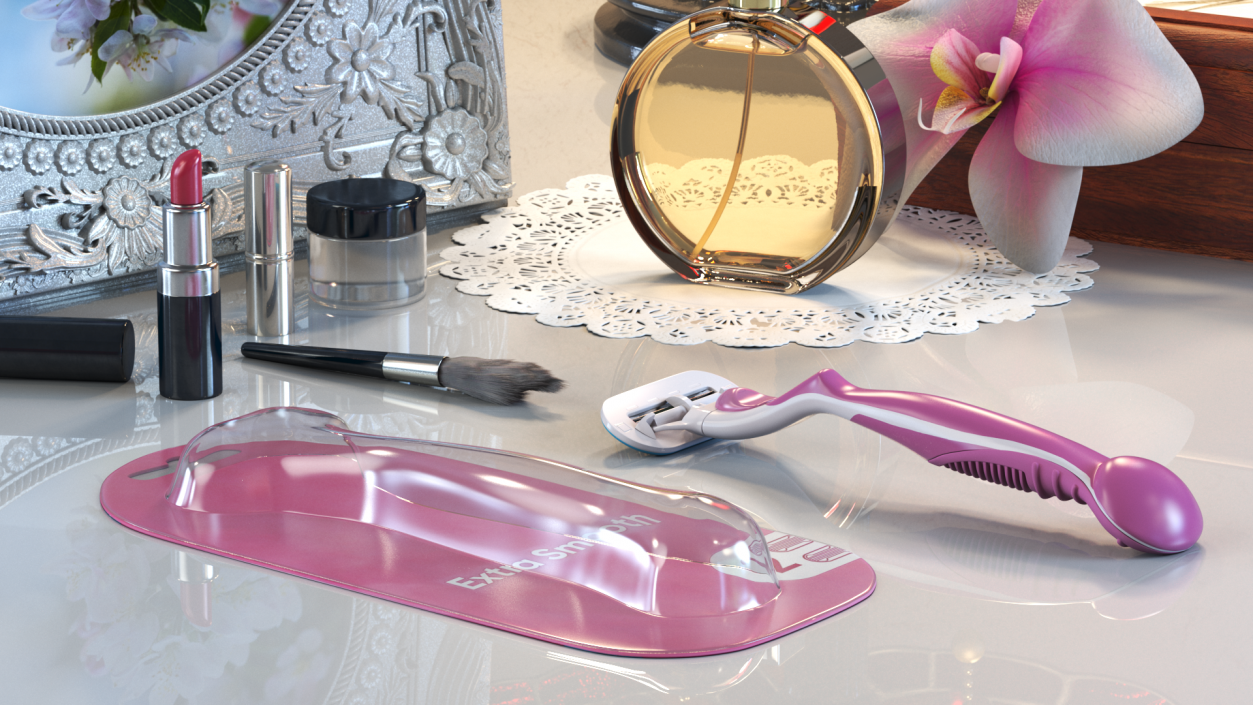 3D Razor for Women with Package model