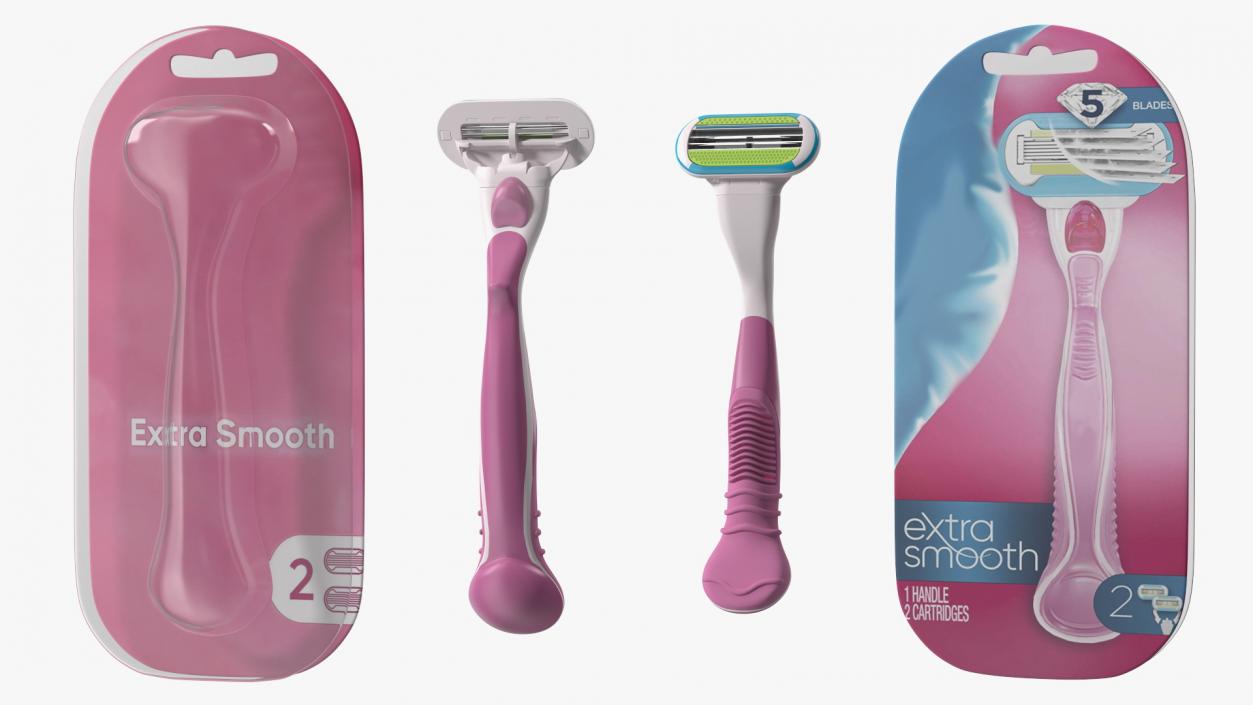 3D Razor for Women with Package model