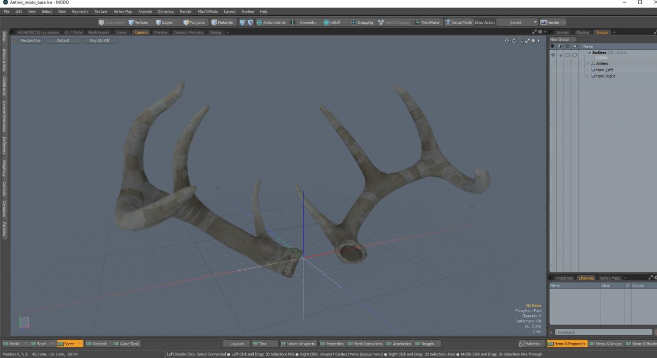 Antlers 3D model