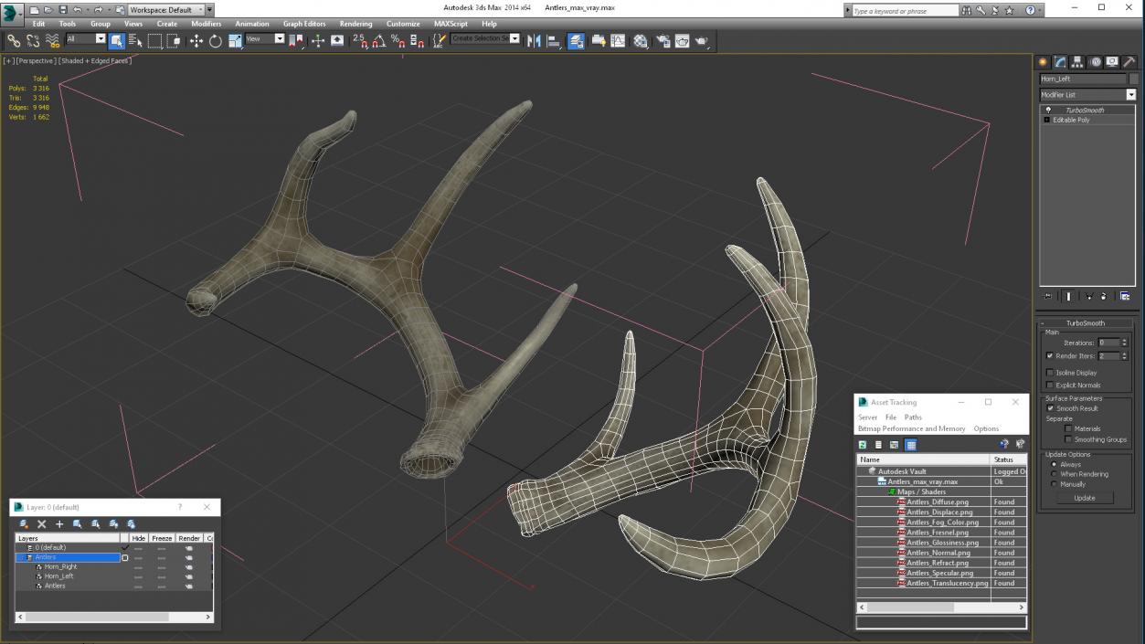 Antlers 3D model