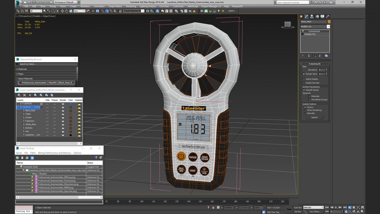 3D model Laserliner AirflowTest Master Anemometer