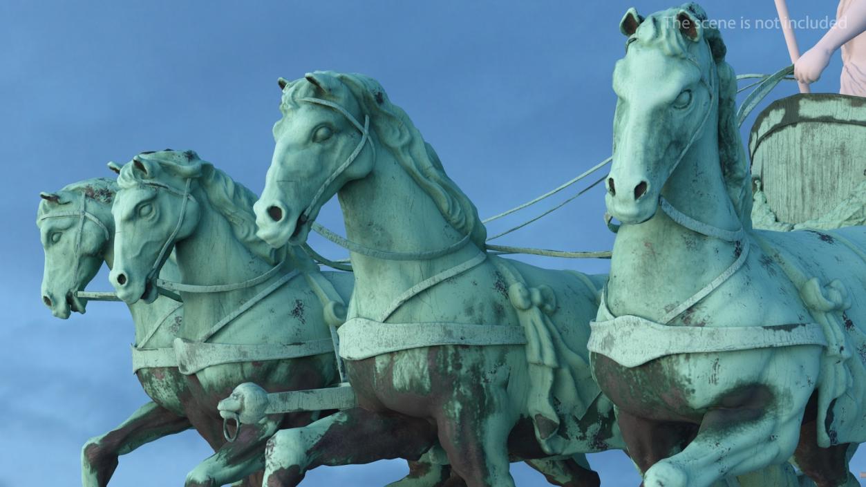 3D Quadriga Chariot Statue model