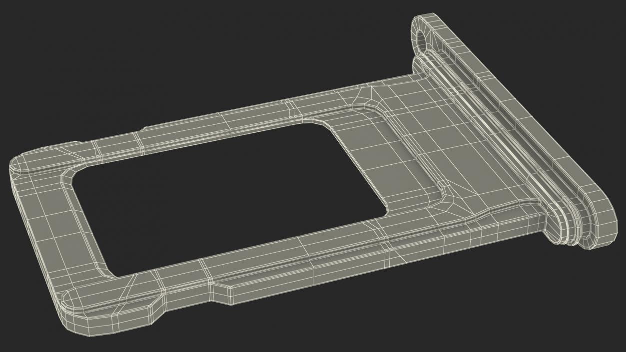 Sim Card Tray with Internal Reader 3D model