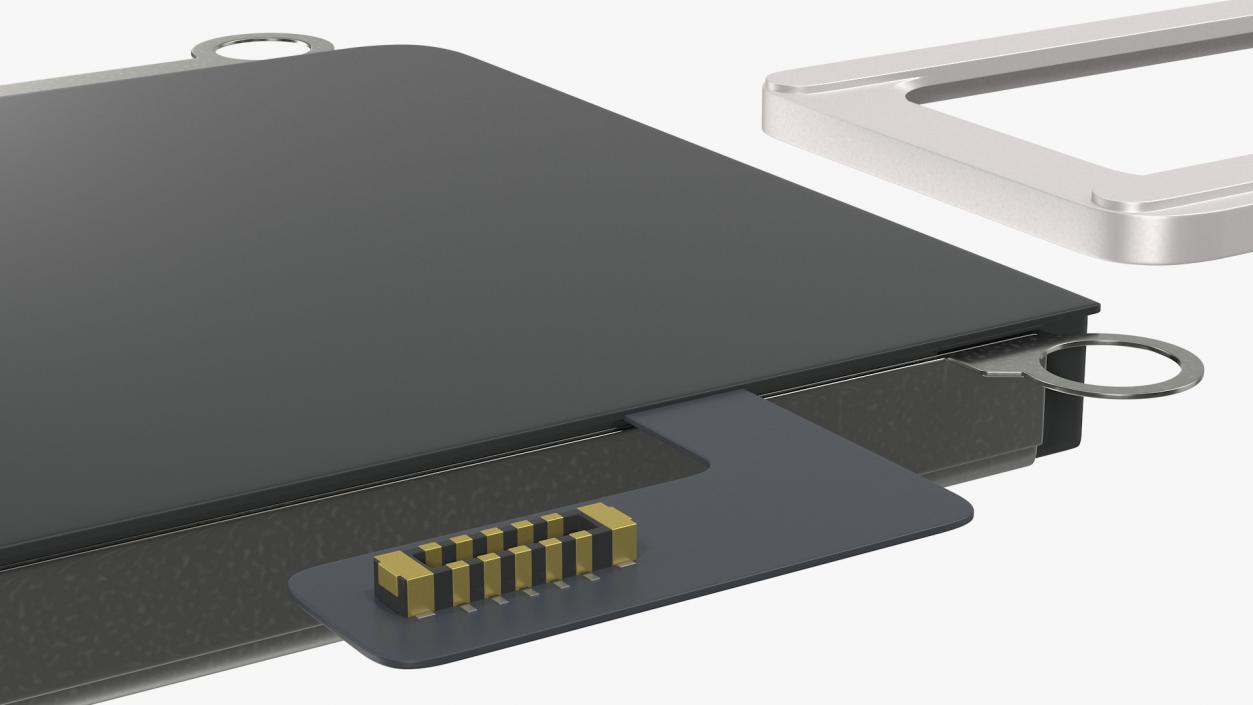 Sim Card Tray with Internal Reader 3D model