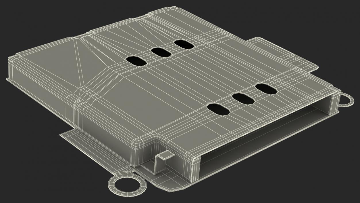 Sim Card Tray with Internal Reader 3D model