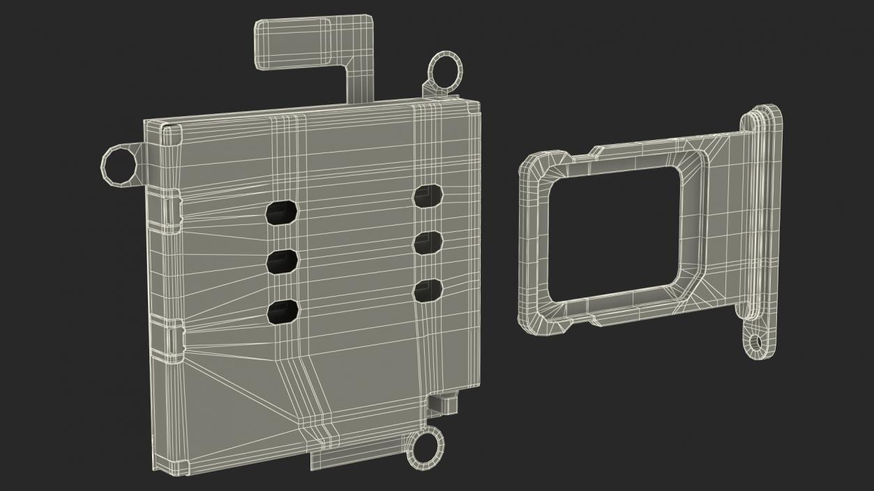 Sim Card Tray with Internal Reader 3D model