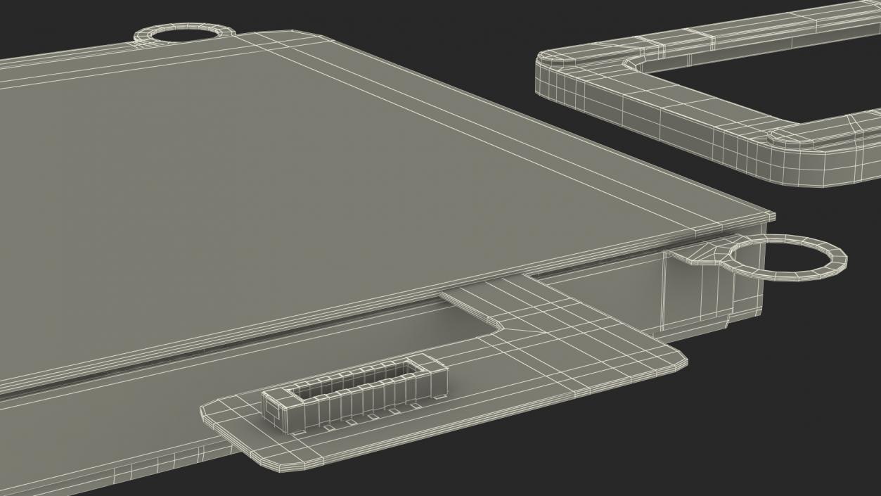 Sim Card Tray with Internal Reader 3D model